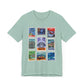 EPCOT Vintage Stamps - Adult Tee Shirt