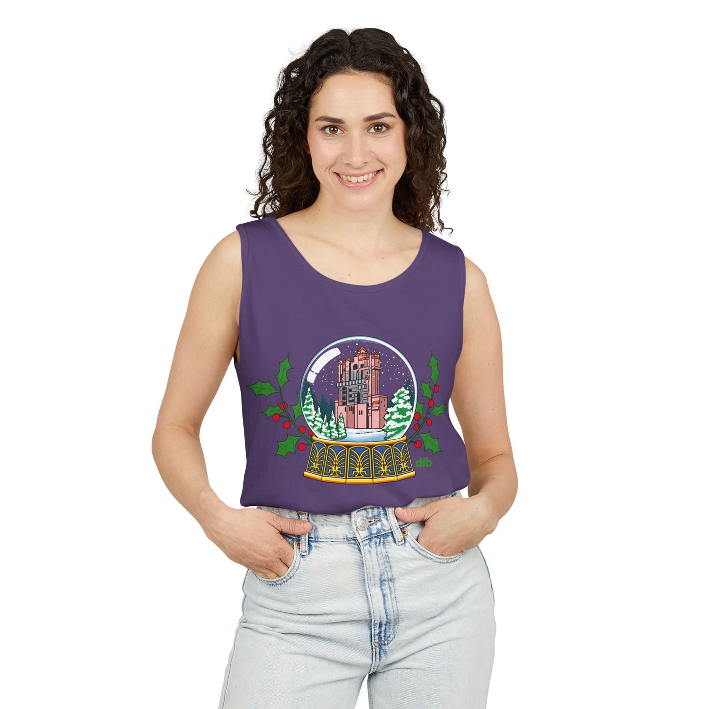 Hollywood Studios Snowglobes - Unisex Garment-Dyed Tank Top