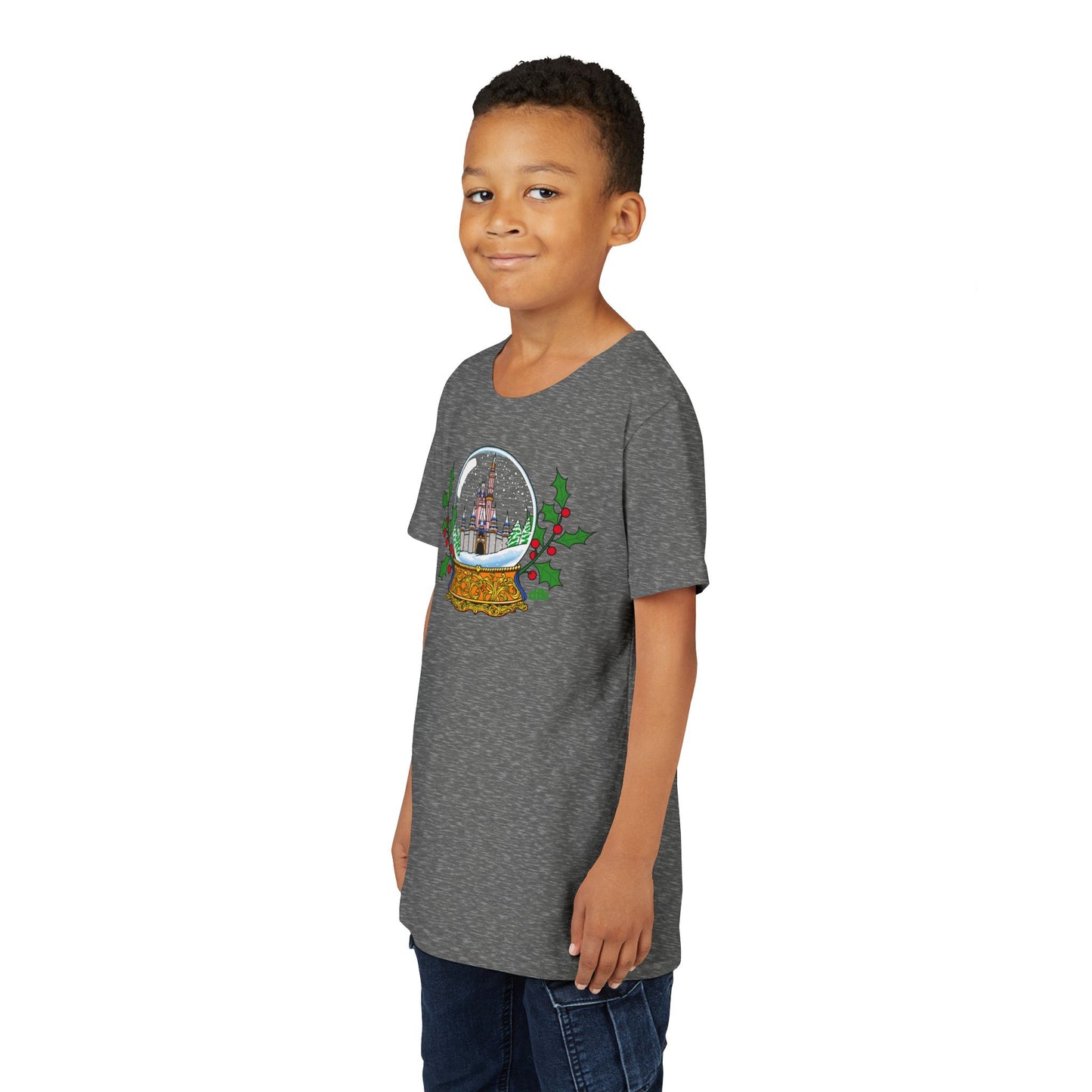 Magic Kingdom Snowglobes -  Kid's Short Sleeve Tee Shirt