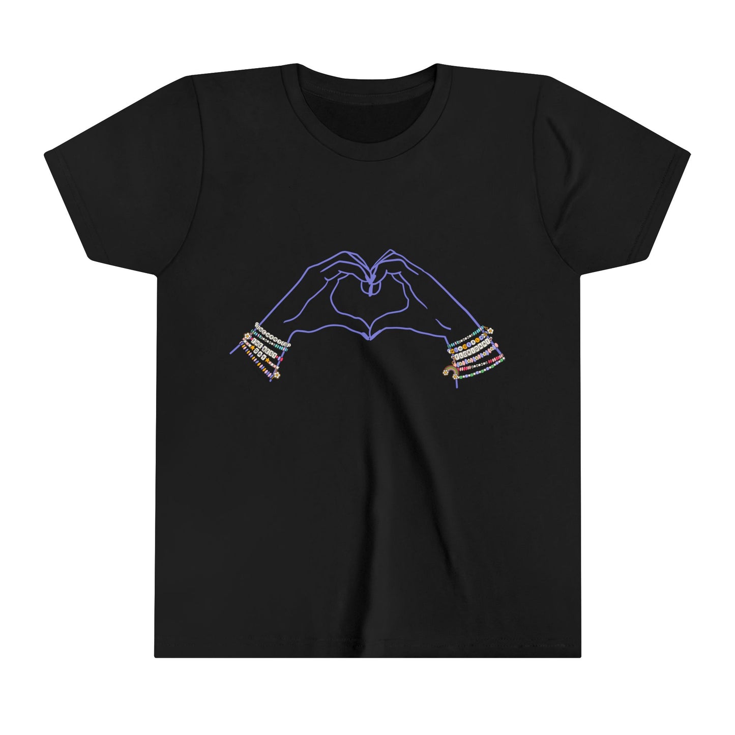 Heart Hands Friendship Bracelets - Youth Short Sleeve Tee Shirt