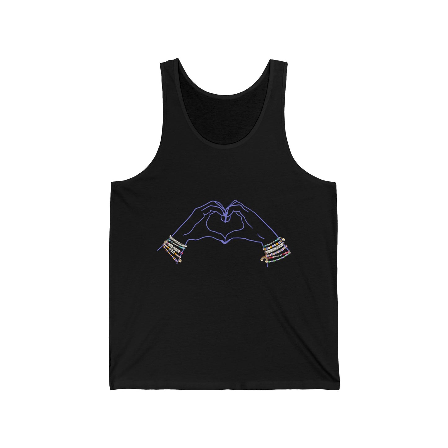 Heart Hands Friendship Bracelets - Adult Unisex Tank Top