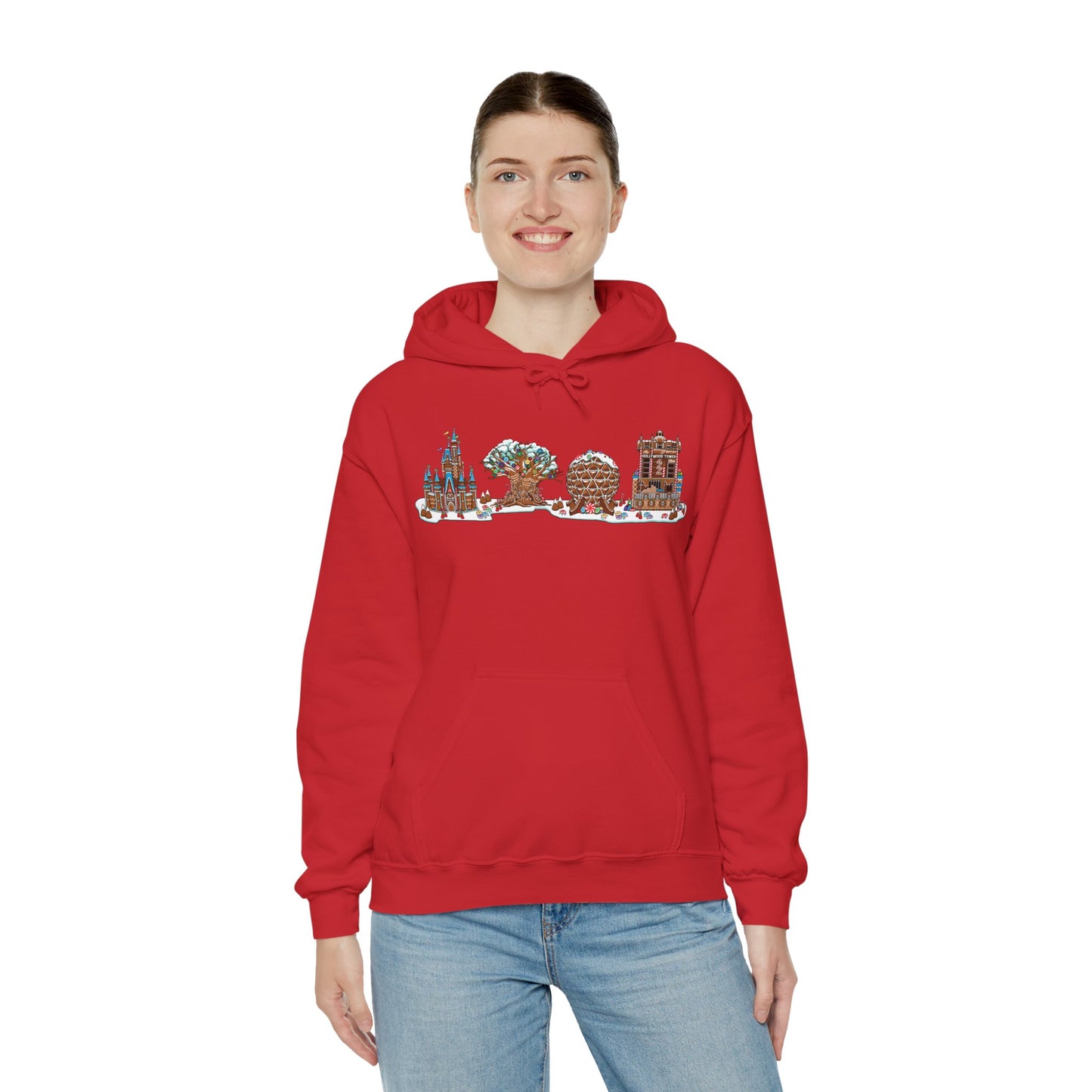 Gingerbread Park Icons - Adult Hoodie Sweatshirt