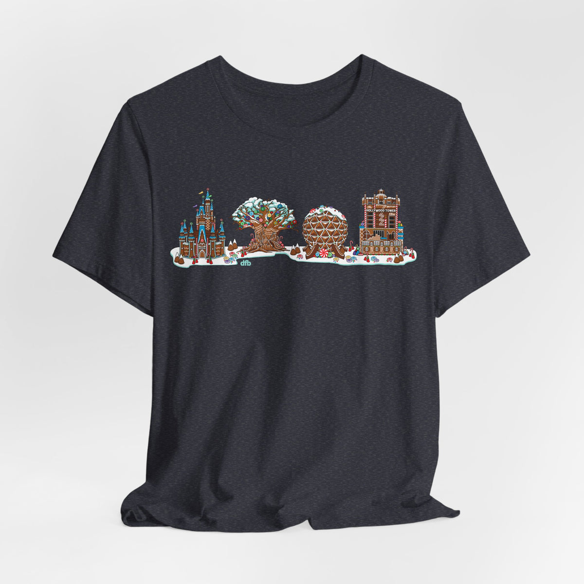 Gingerbread Park Icons - Adult Tee Shirt