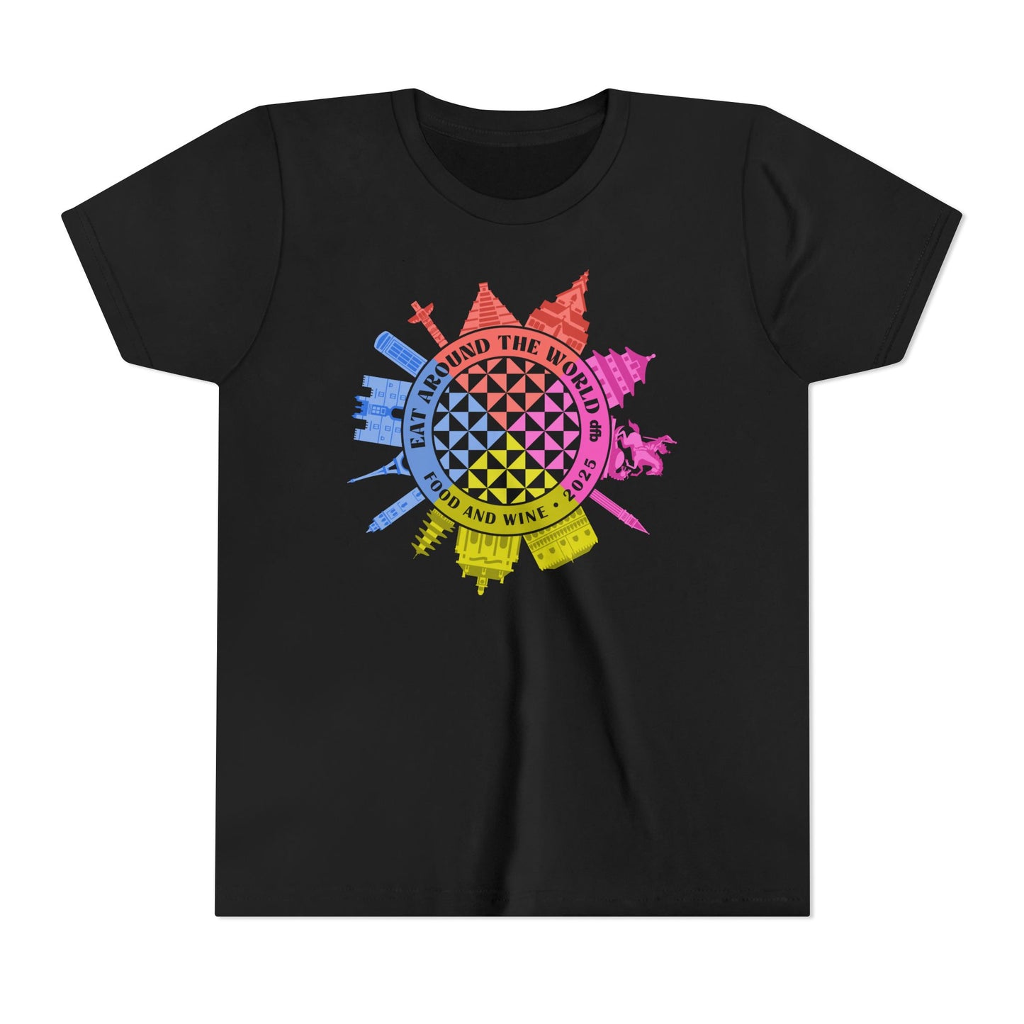 LIMITED EDITION Food & Wine Compass -  Kid's Short Sleeve Tee Shirt