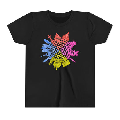LIMITED EDITION Food & Wine Compass -  Kid's Short Sleeve Tee Shirt