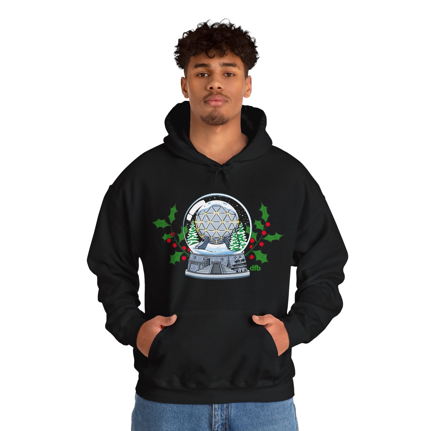 EPCOT Snowglobes -  Adult Hoodie Sweatshirt