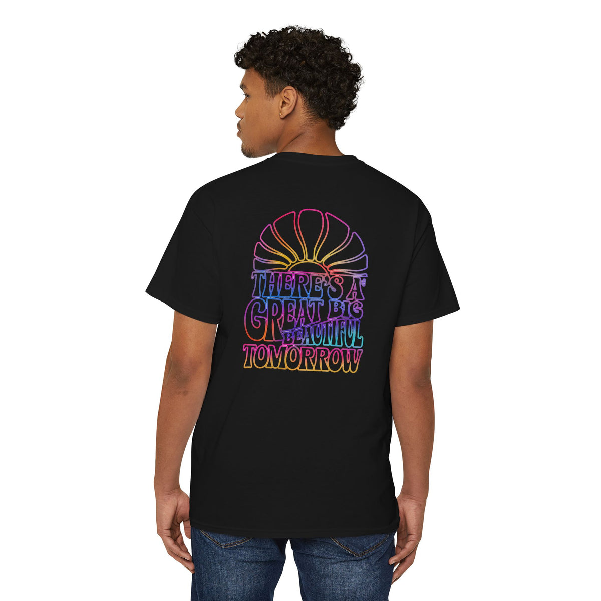LIMITED EDITION Great Big Beautiful Tomorrow - Front & Back w/ Pocket - Unisex Heavy Cotton Pocket Tee