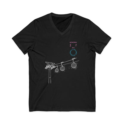 Monorail All The Time - Short Sleeve V-Neck Tee