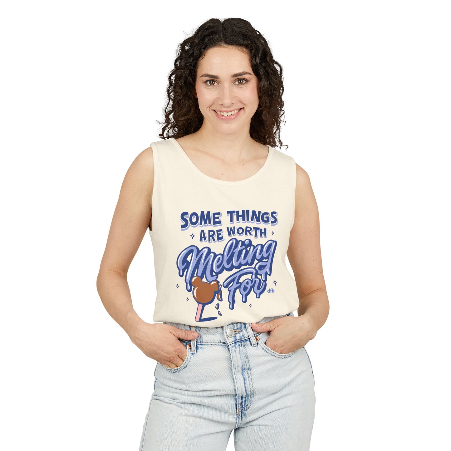 Some Things Are Worth Melting For - Unisex Garment-Dyed Tank Top