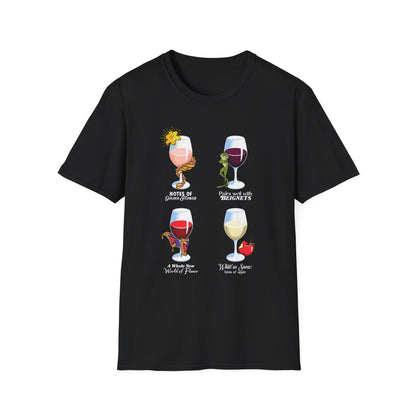 Disney Princess Wine Glasses - Adult Unisex TShirt