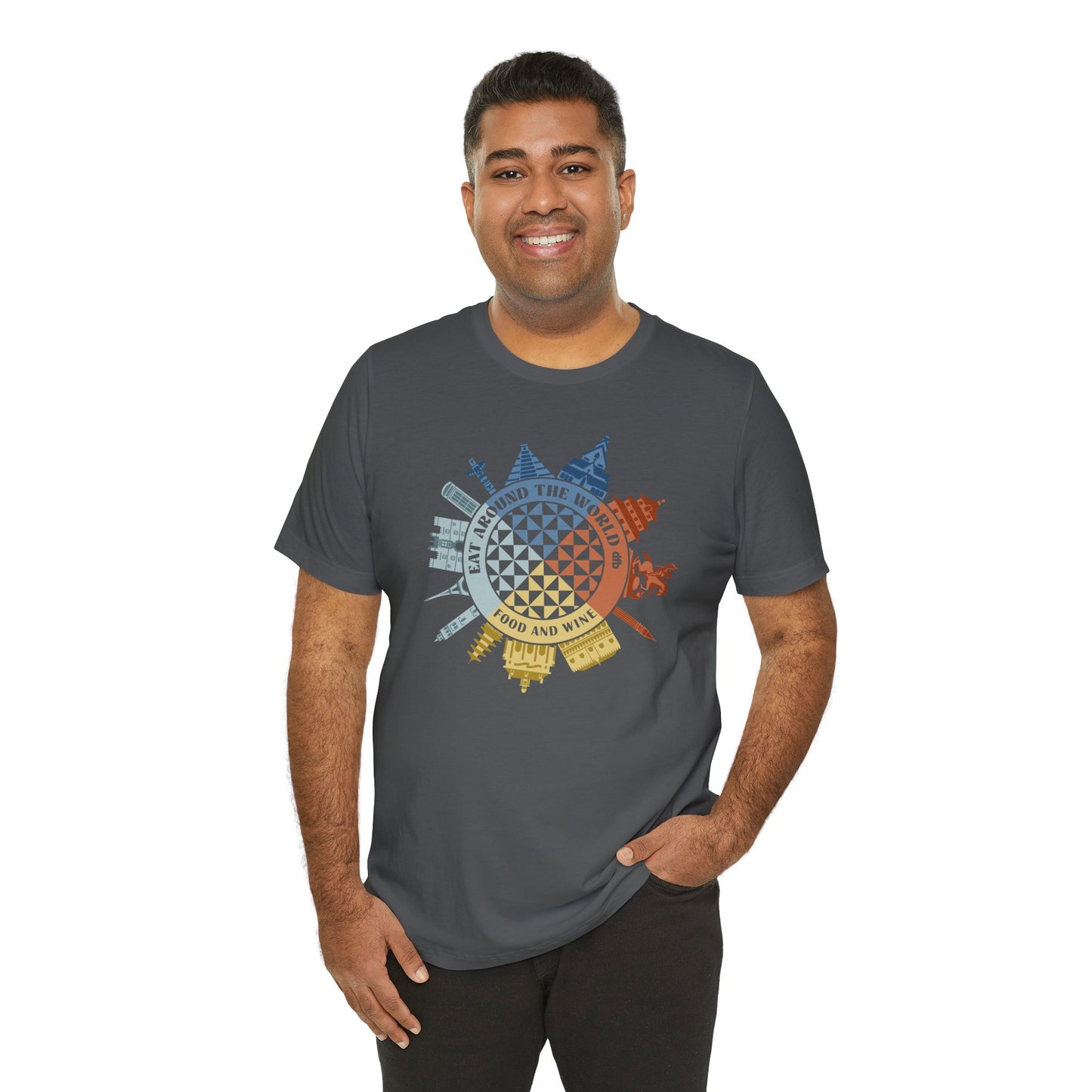 Food & Wine Compass - Adult Tee Shirt