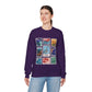 Magic Kingdom Vintage Stamps - Adult Crewneck Sweatshirt