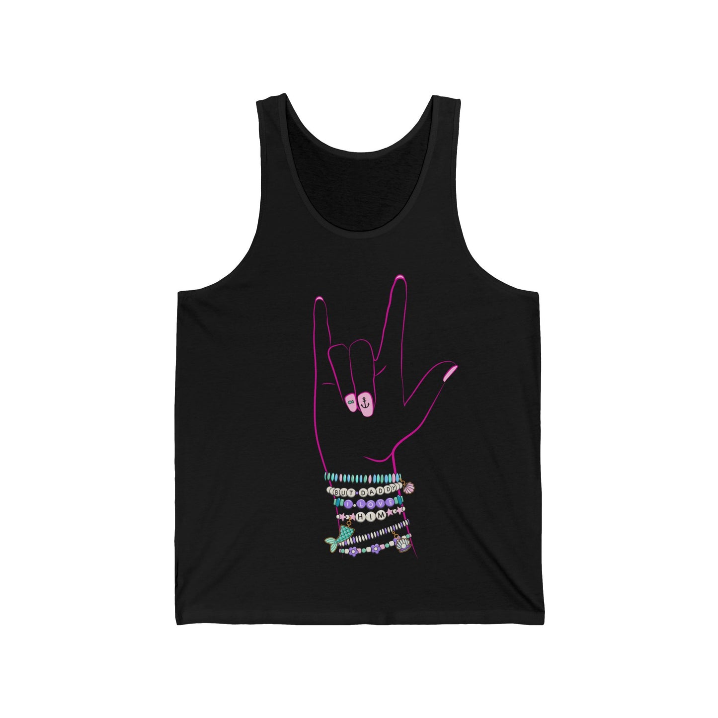 "But Daddy I Love Him!" - Friendship Bracelets - Adult Unisex Tank Top