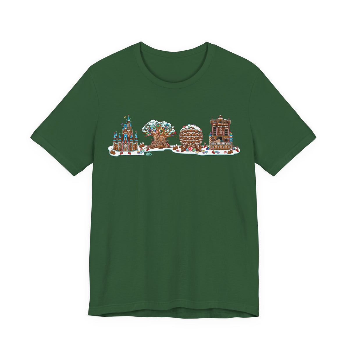 Gingerbread Park Icons - Adult Tee Shirt