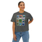 Animal Kingdom Vintage Stamps - Women's Boxy Tee