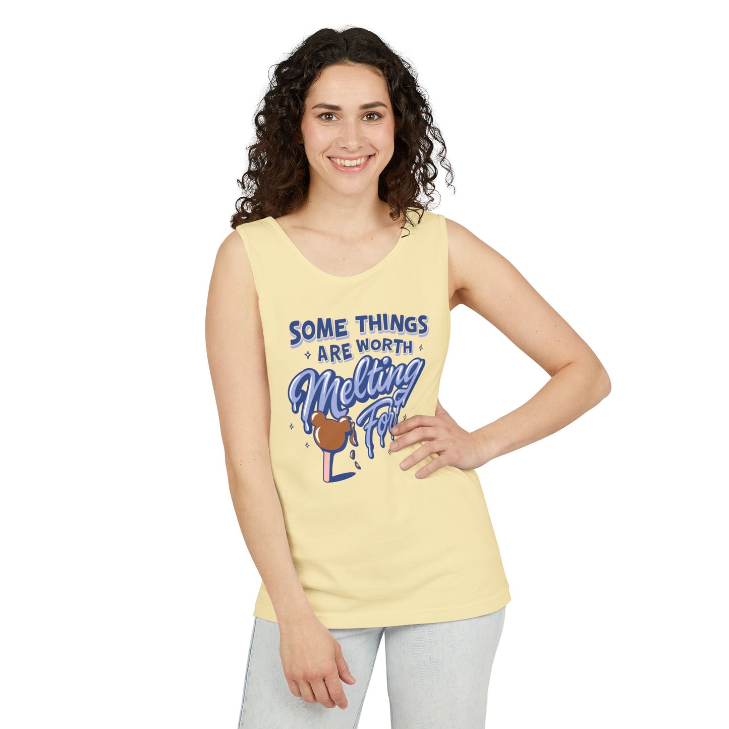 Some Things Are Worth Melting For - Unisex Garment-Dyed Tank Top