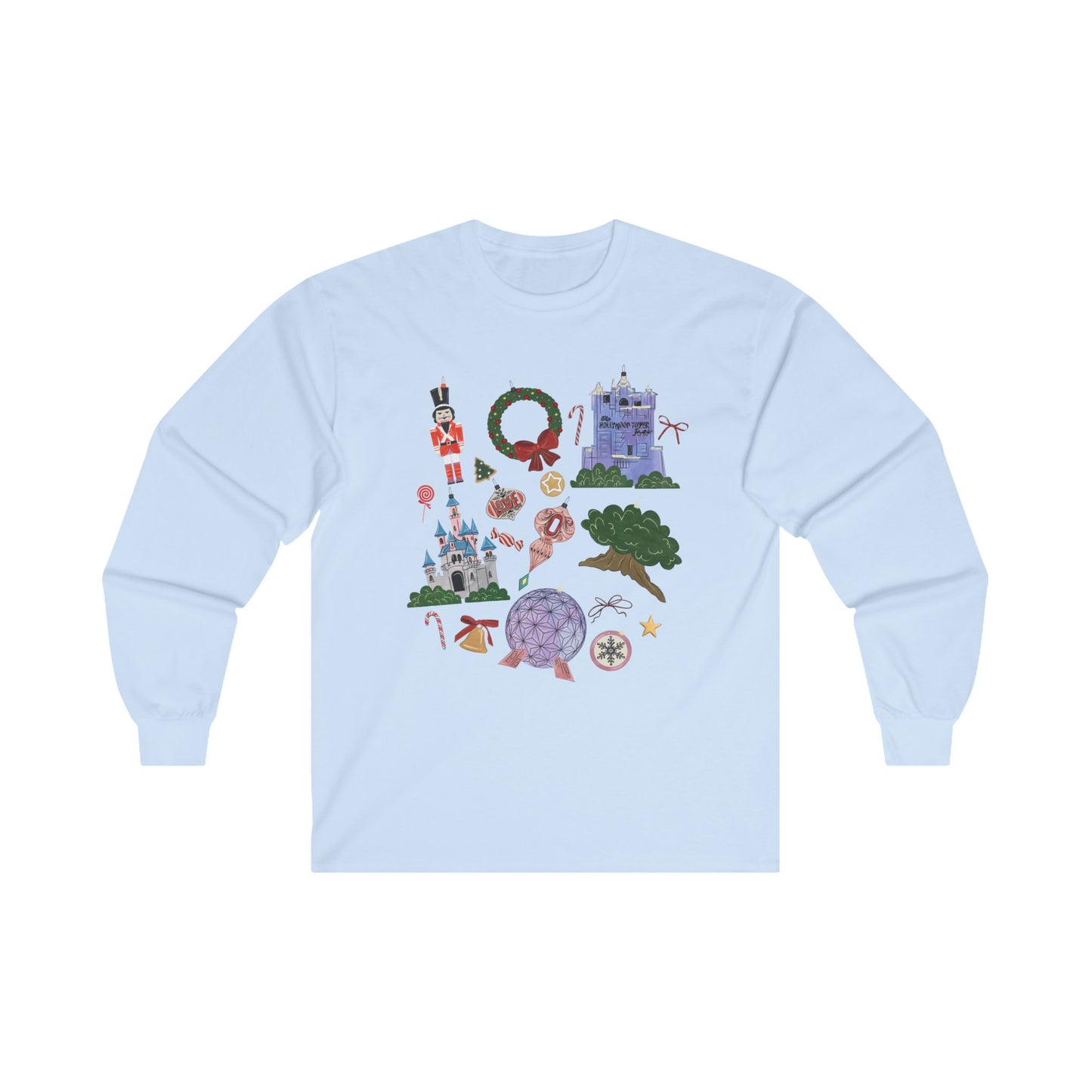 Park Icons Vintage Ornaments - Long Sleeve Tee