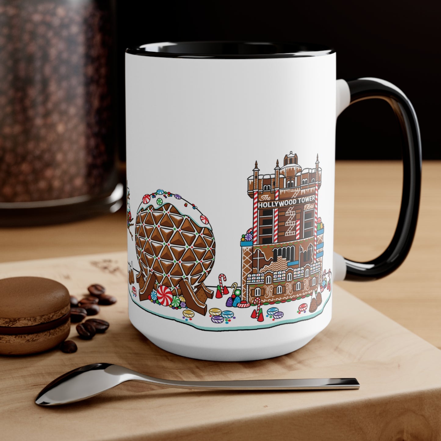 Gingerbread Park Icons - Accent Mugs