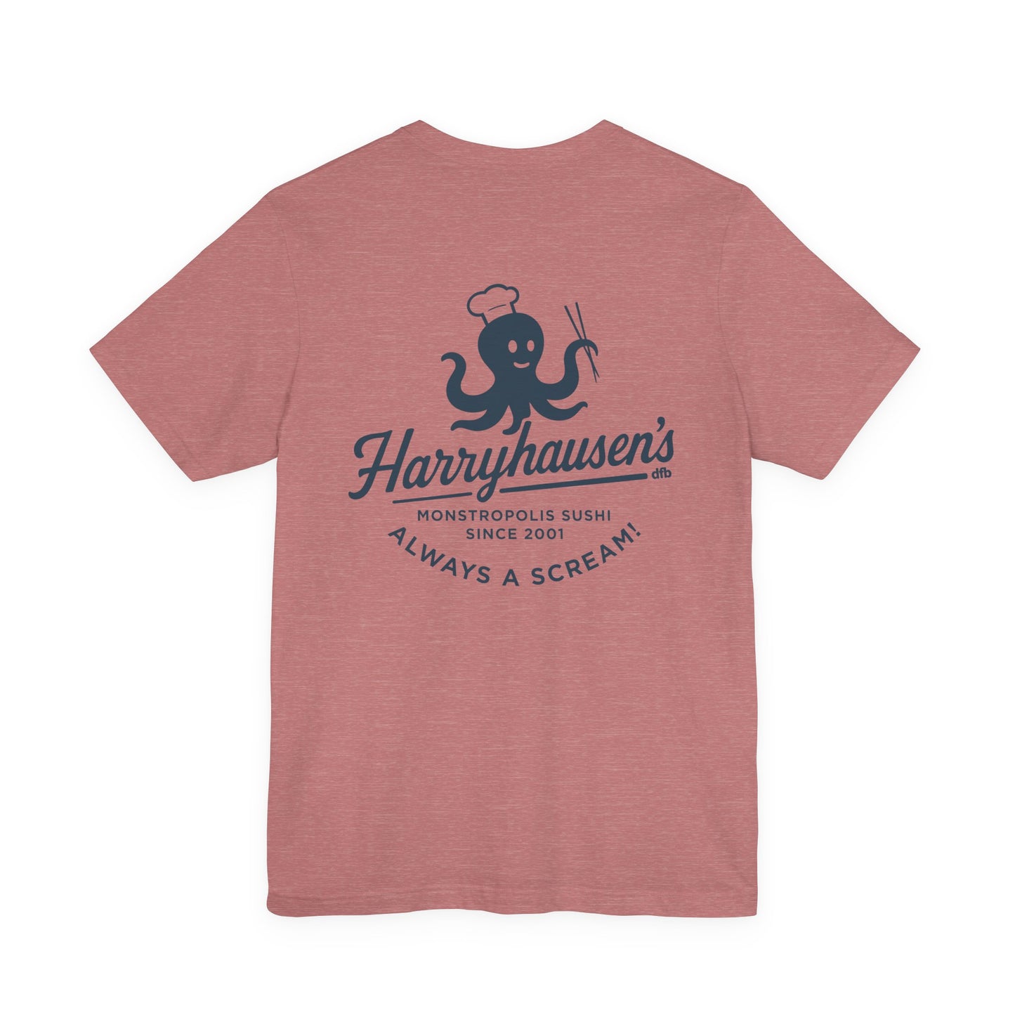 Harryhausen's - Front & Back - Adult Tee Shirt