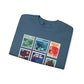 Hollywood Studios Vintage Stamps - Adult Crewneck Sweatshirt