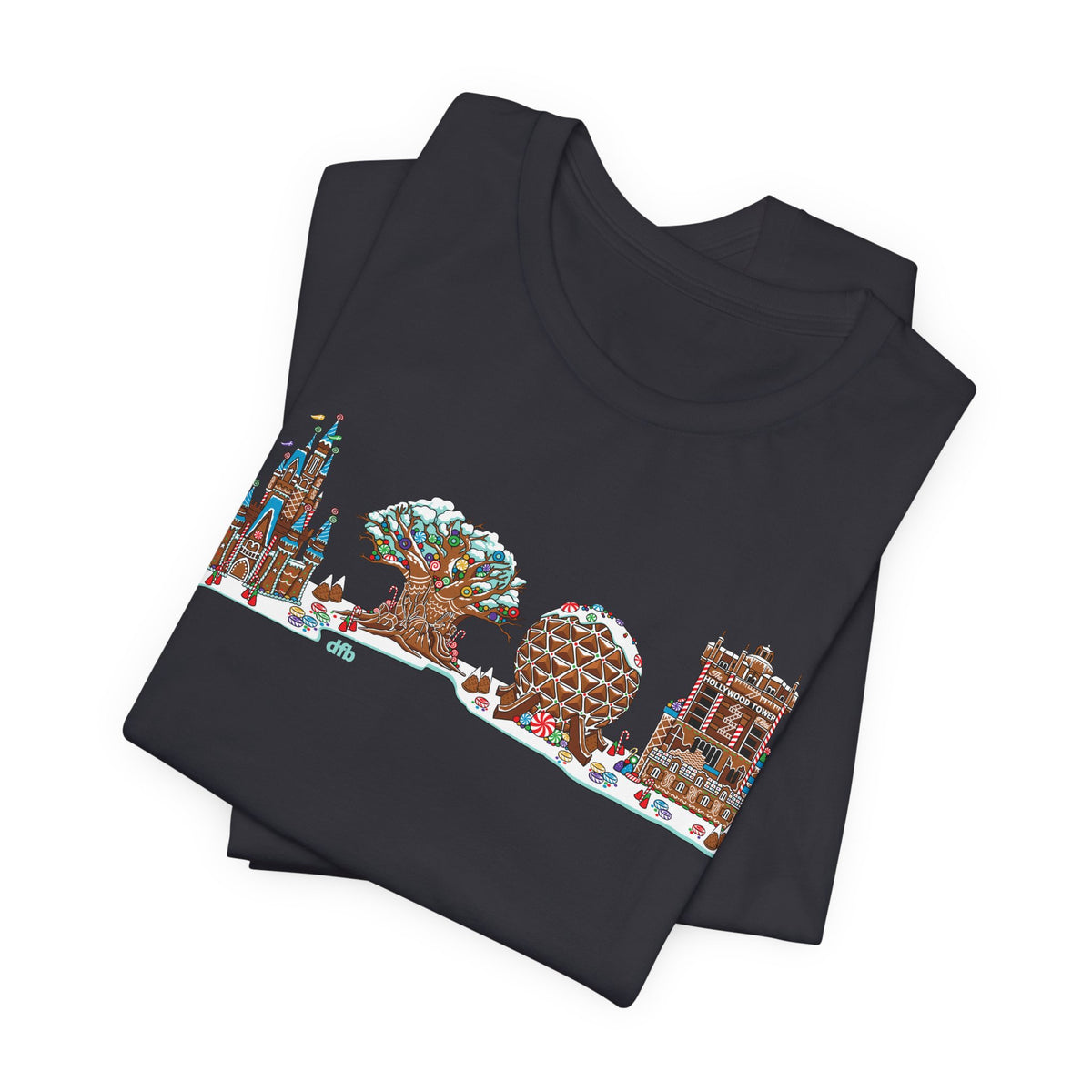 Gingerbread Park Icons - Adult Tee Shirt