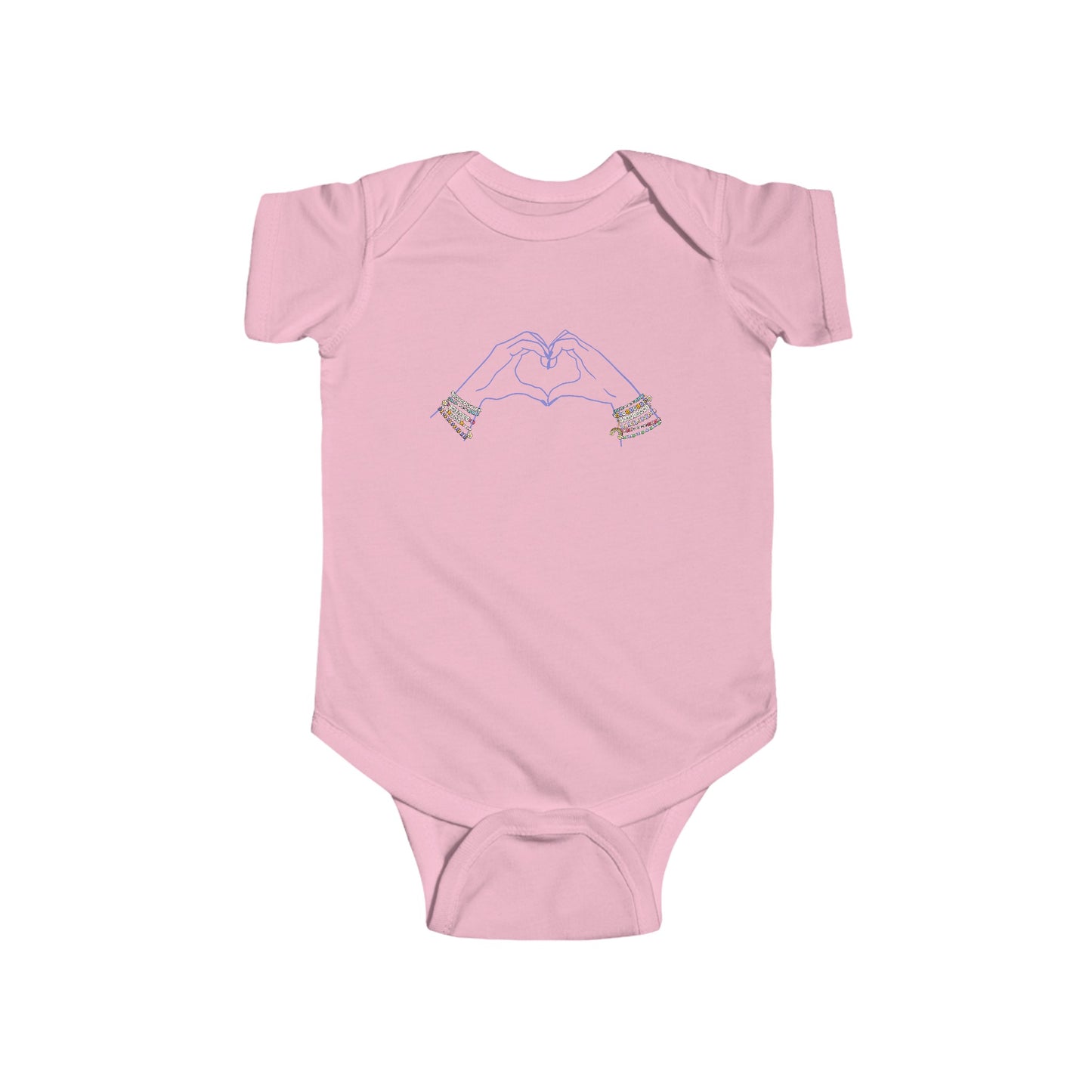 Heart Hands Friendship Bracelets - Baby Onesie