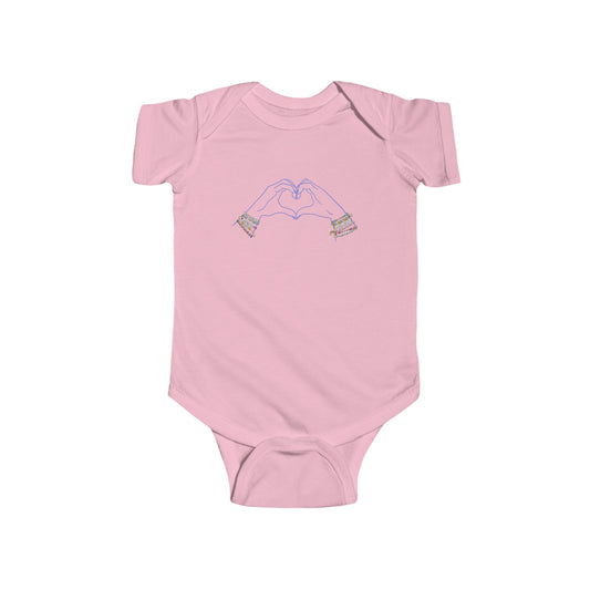 Heart Hands Friendship Bracelets - Baby Onesie