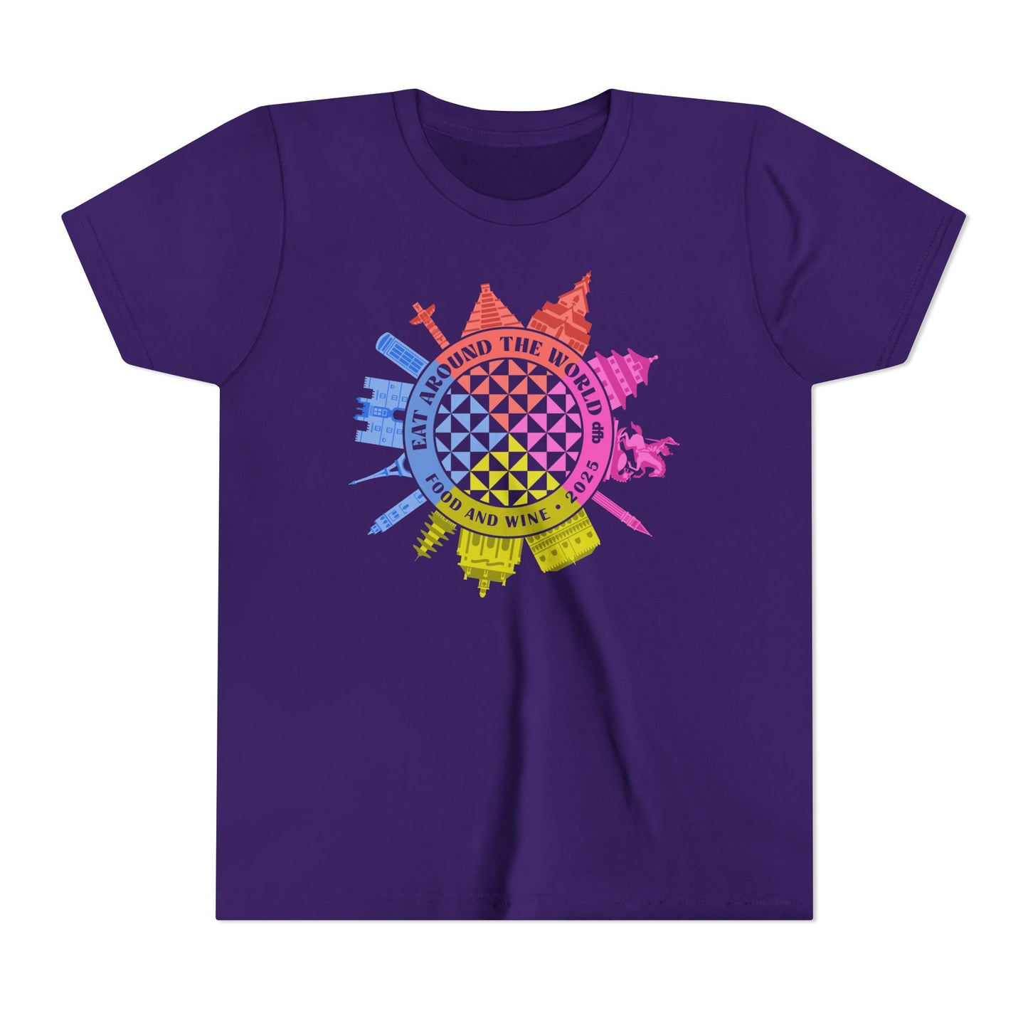 LIMITED EDITION Food & Wine Compass -  Kid's Short Sleeve Tee Shirt