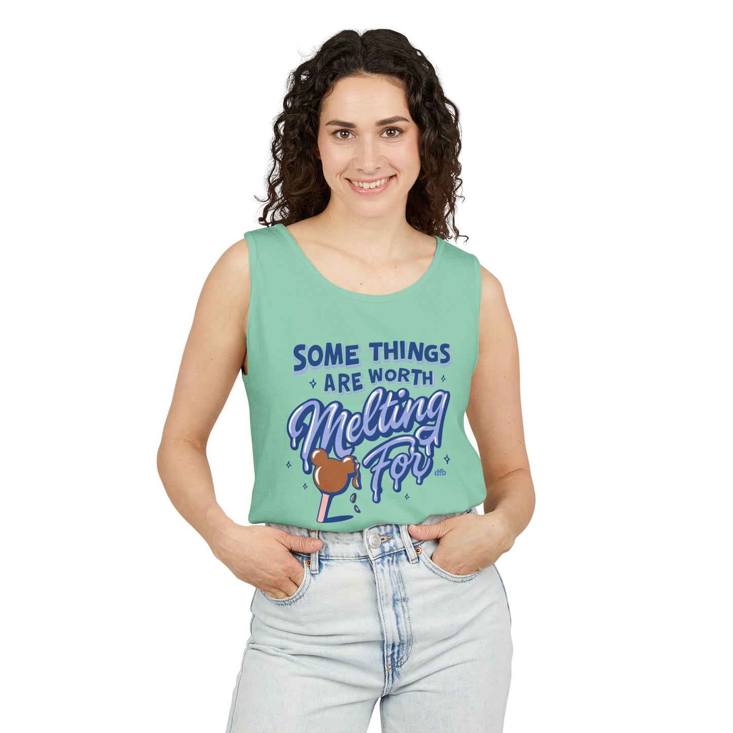 Some Things Are Worth Melting For - Unisex Garment-Dyed Tank Top