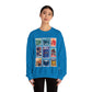 Hollywood Studios Vintage Stamps - Adult Crewneck Sweatshirt