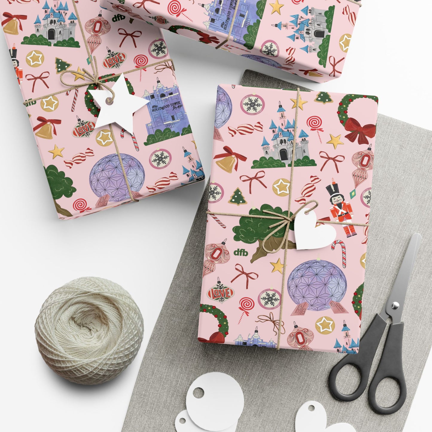 Park Icons Vintage Ornaments - Gift Wrap Papers