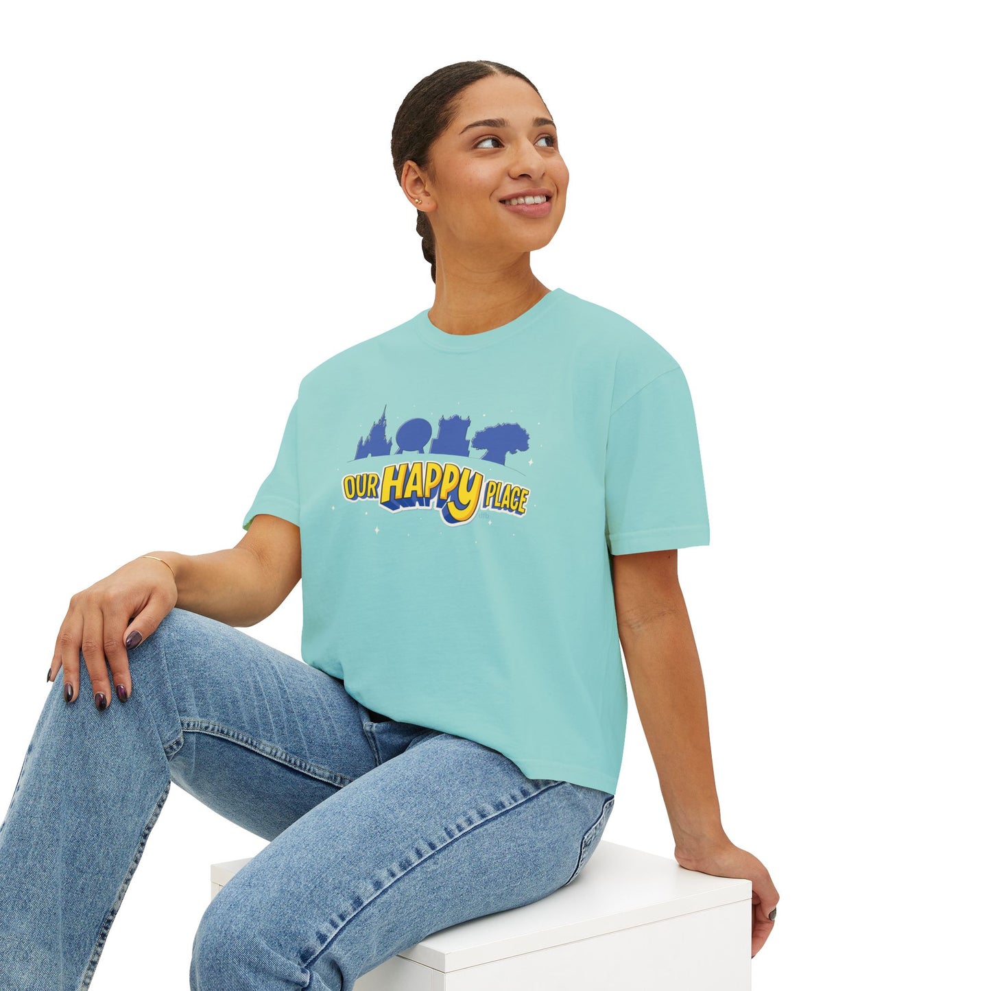 Our Happy Place - Women's Boxy Tee