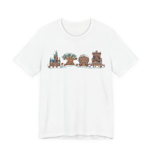 Gingerbread Park Icons - Adult Tee Shirt