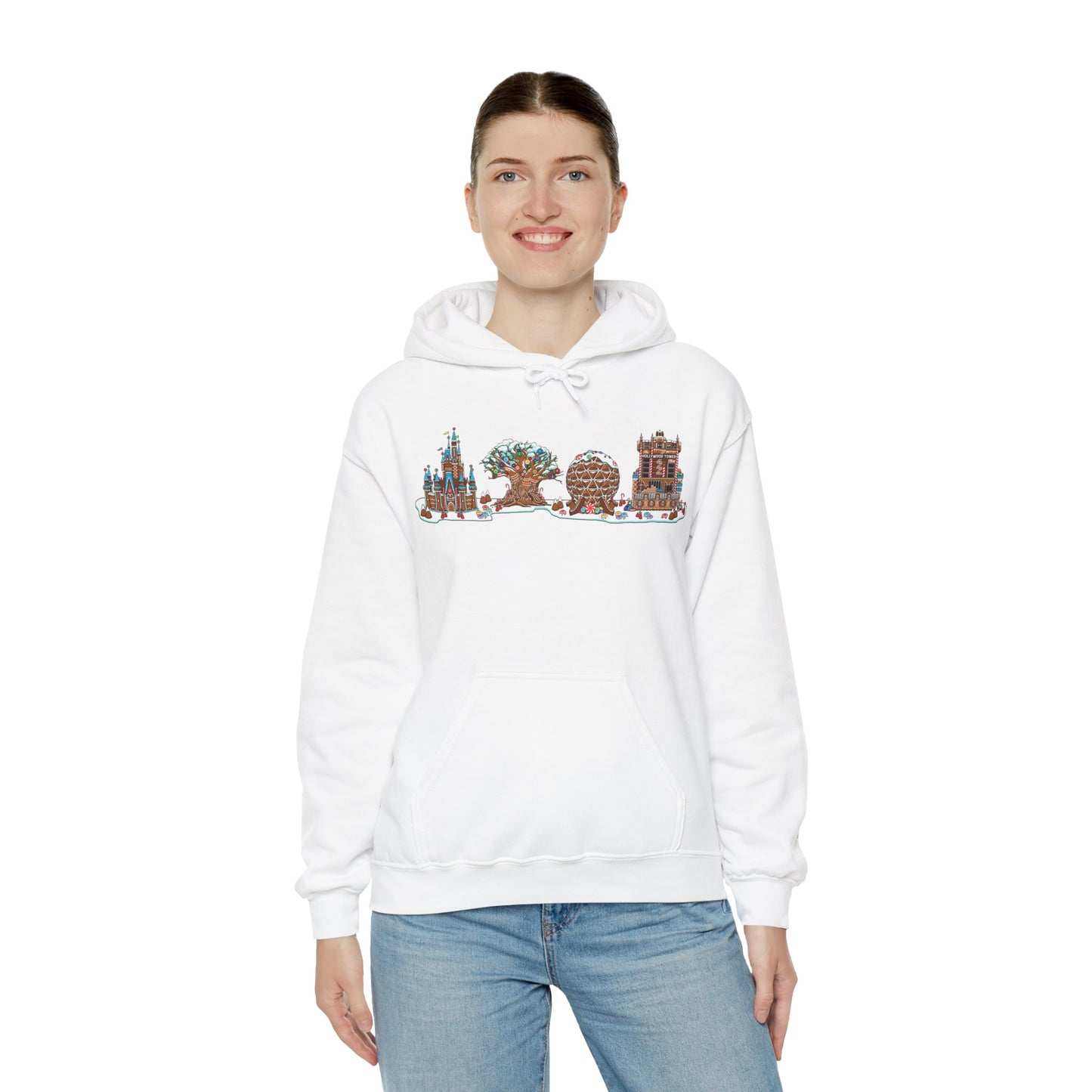 Gingerbread Park Icons - Adult Hoodie Sweatshirt