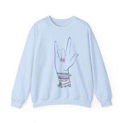 "But Daddy I Love Him!" - Friendship Bracelets - Adult Crewneck Sweatshirt