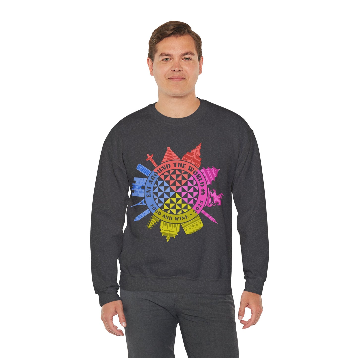 LIMITED EDITION Food & Wine Compass - Adult Crewneck Sweatshirt