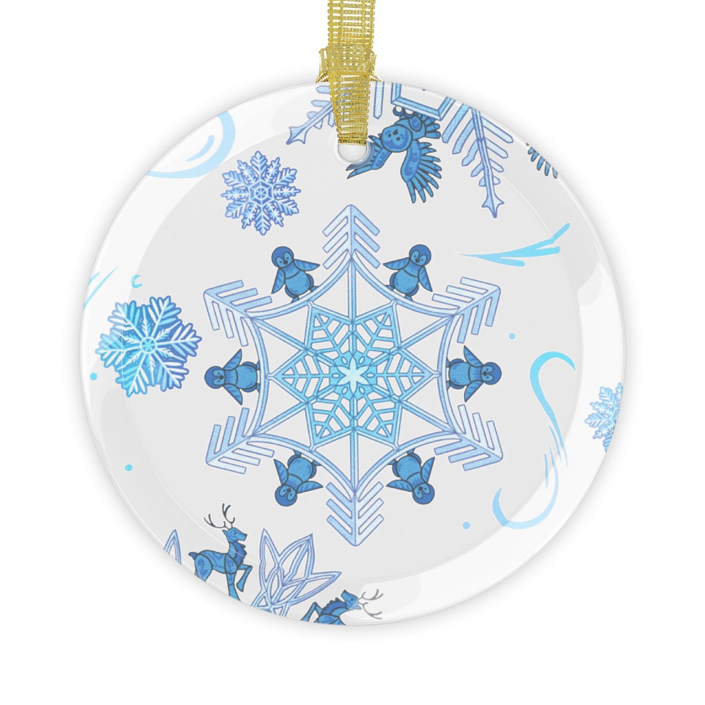 Reindeer - Merry Menagerie - Glass Ornaments