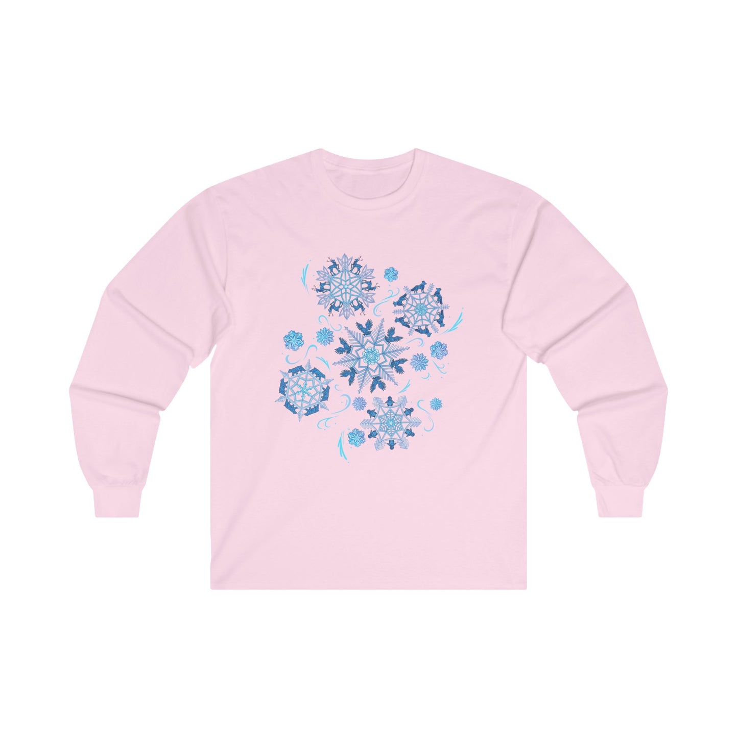 Merry Menagerie Snowflakes - Animal Kingdom Puppets - Long Sleeve Tee