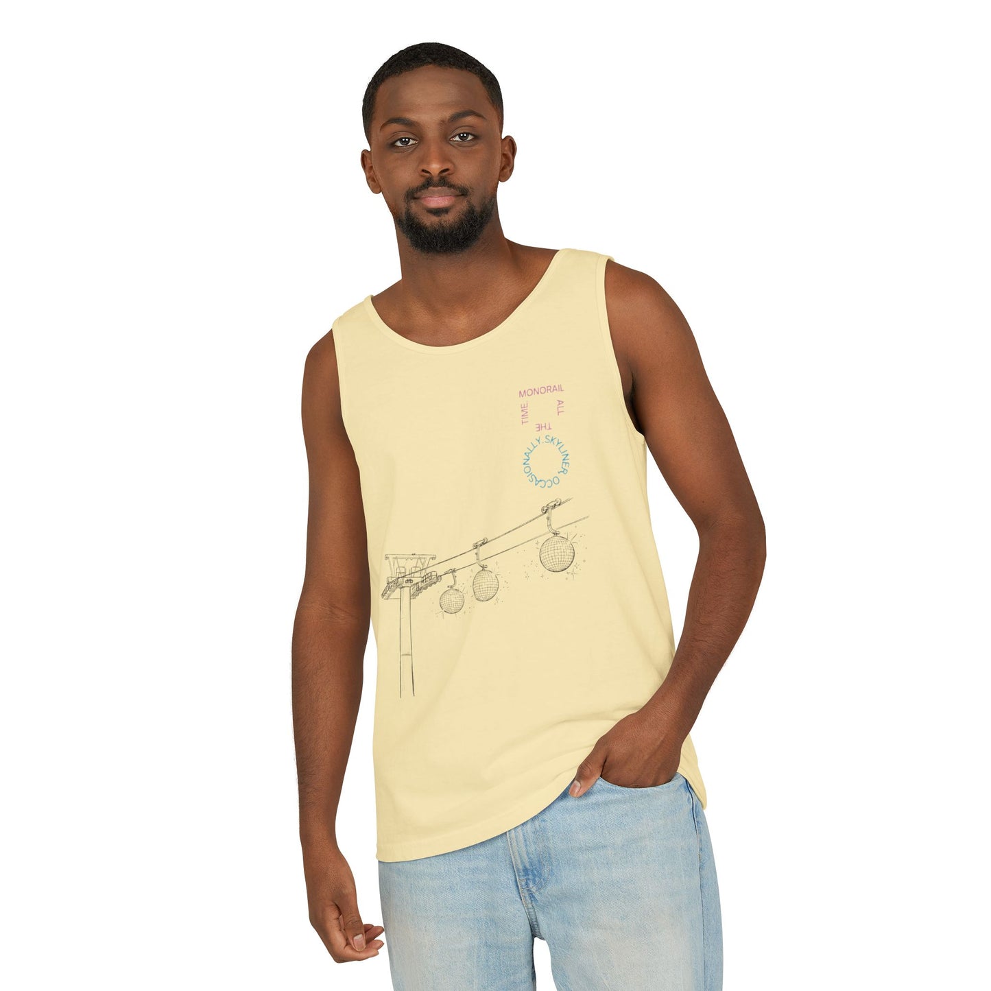 Monorail All The Time - Unisex Garment-Dyed Tank Top