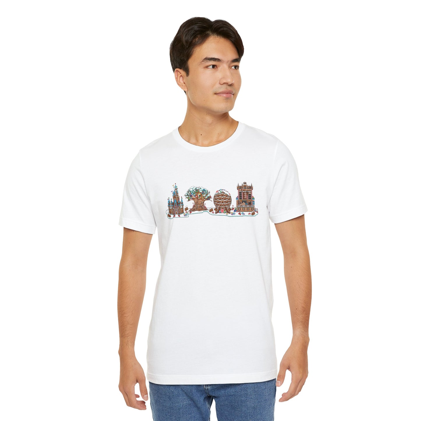 Gingerbread Park Icons - Adult Tee Shirt