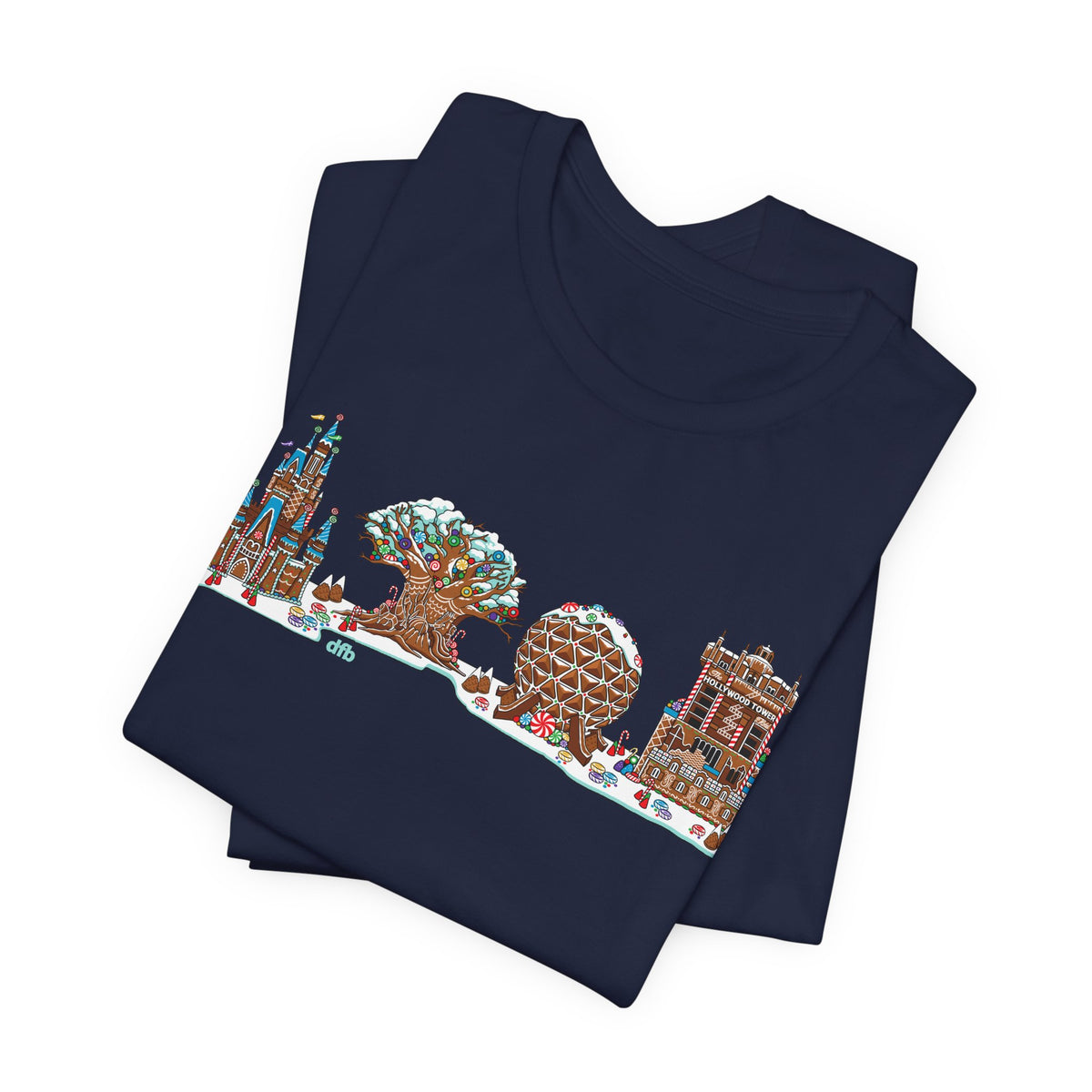 Gingerbread Park Icons - Adult Tee Shirt