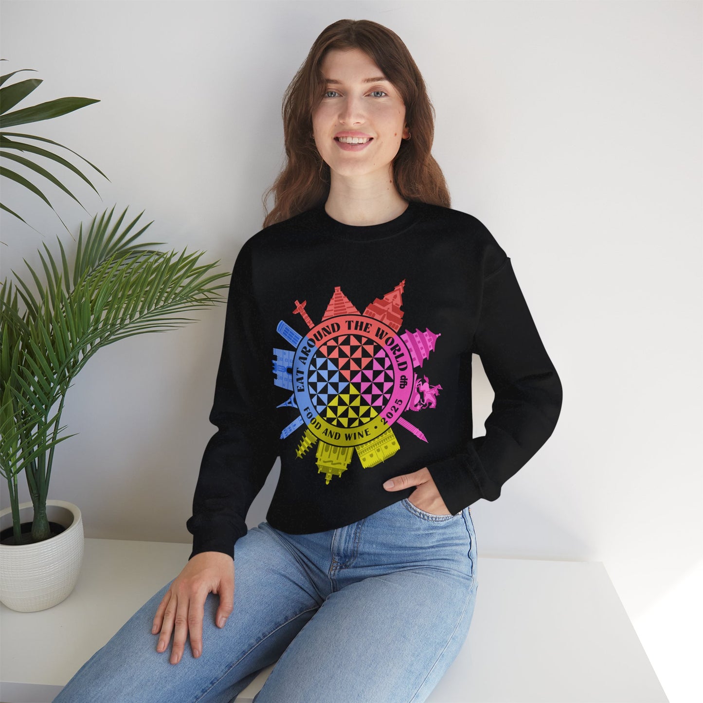 LIMITED EDITION Food & Wine Compass - Adult Crewneck Sweatshirt