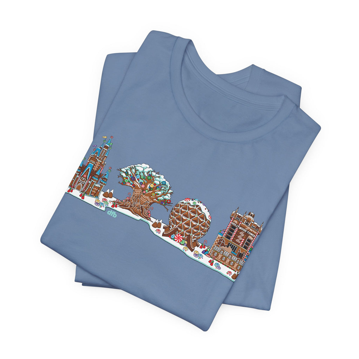 Gingerbread Park Icons - Adult Tee Shirt