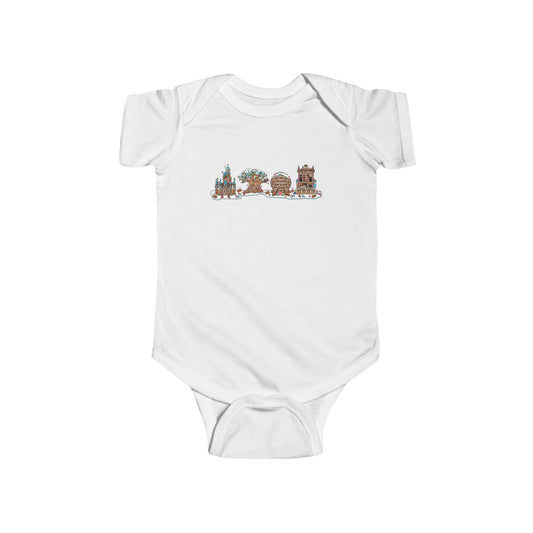 Gingerbread Park Icons - Baby Onesie