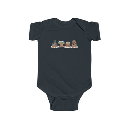 Gingerbread Park Icons - Baby Onesie