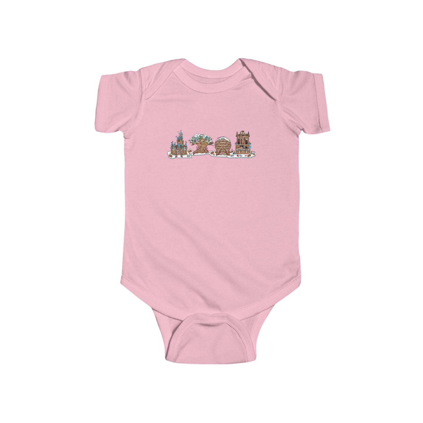 Gingerbread Park Icons - Baby Onesie