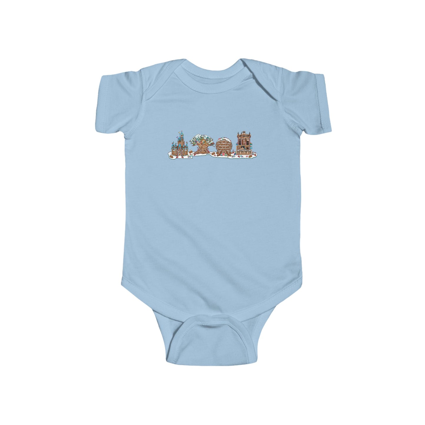 Gingerbread Park Icons - Baby Onesie