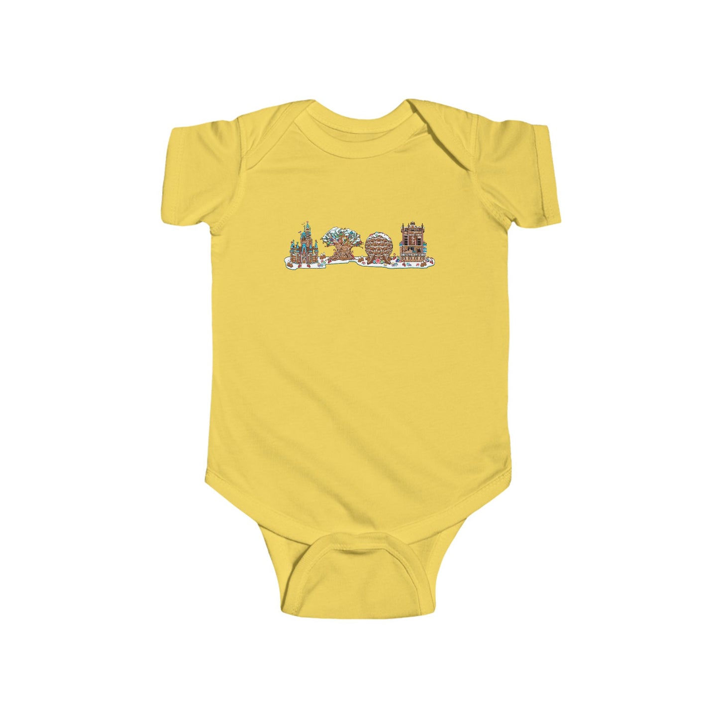 Gingerbread Park Icons - Baby Onesie