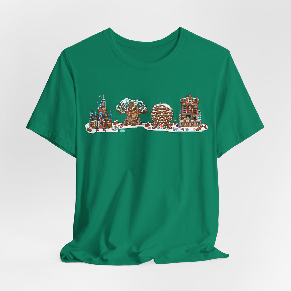 Gingerbread Park Icons - Adult Tee Shirt