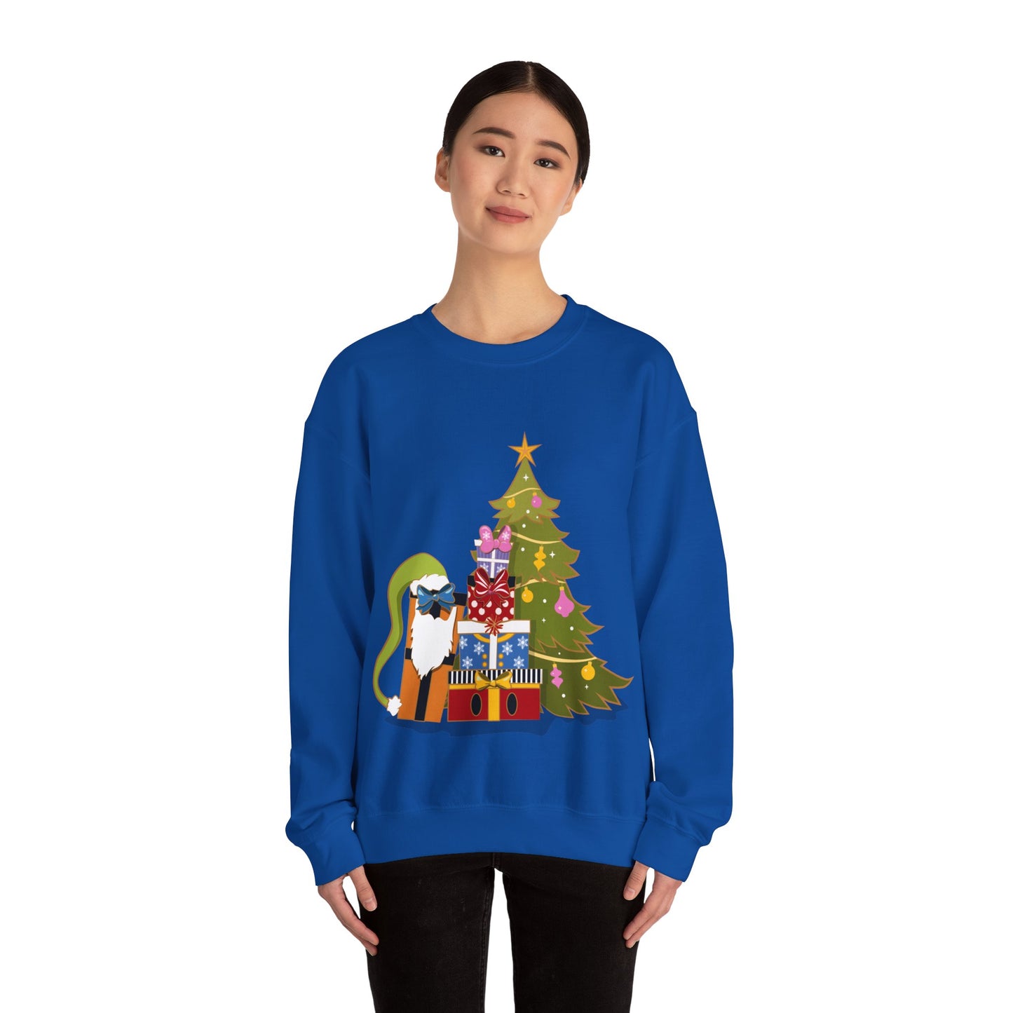 Fab 5 as Christmas Presents - Adult Crewneck Sweatshirt